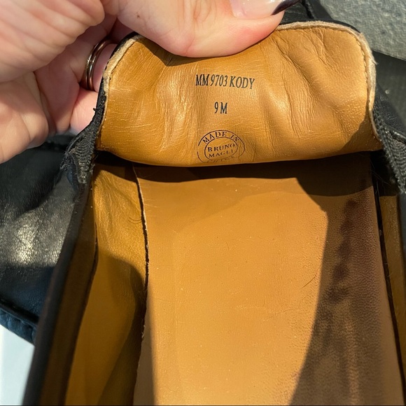 Bruno Magli Kody Black Leather Loafers - Picture 2 of 9